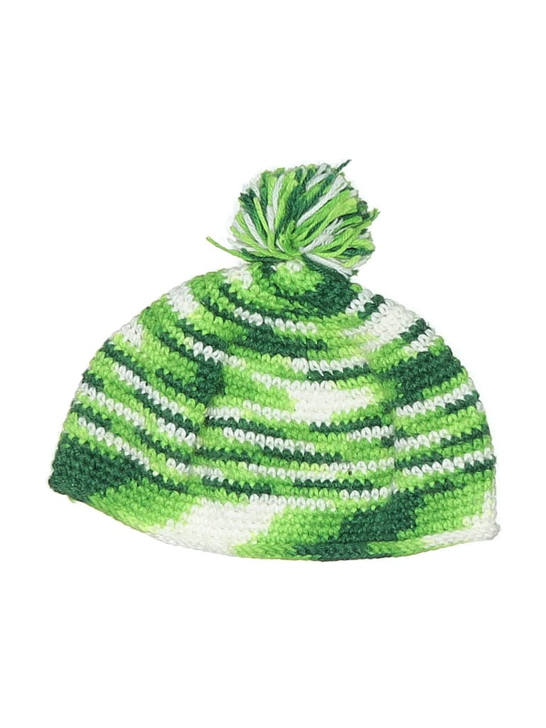 Pre-owned Unbranded Beanie Hat In Green