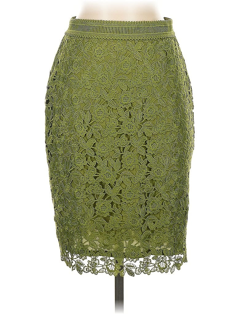 Pre-owned Ann Taylor Formal Skirt In Green