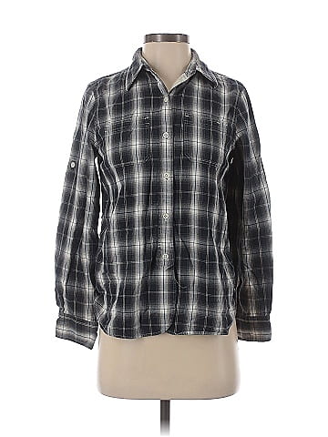 Lauren Jeans Co. 3/4 Sleeve Button-Down Shirt (view 1)