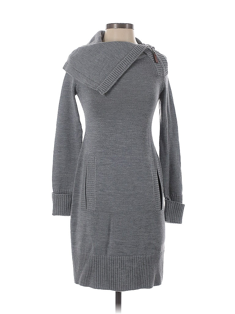 Pre-owned Moda International Cardigan Sweater In Gray