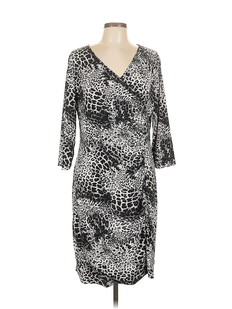 Pre-owned Dana Buchman Casual Dress In Gray