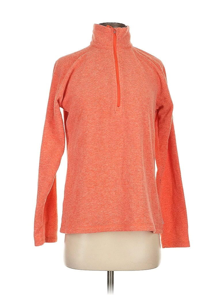 Pre-owned Eddie Bauer Fleece Jacket In Orange