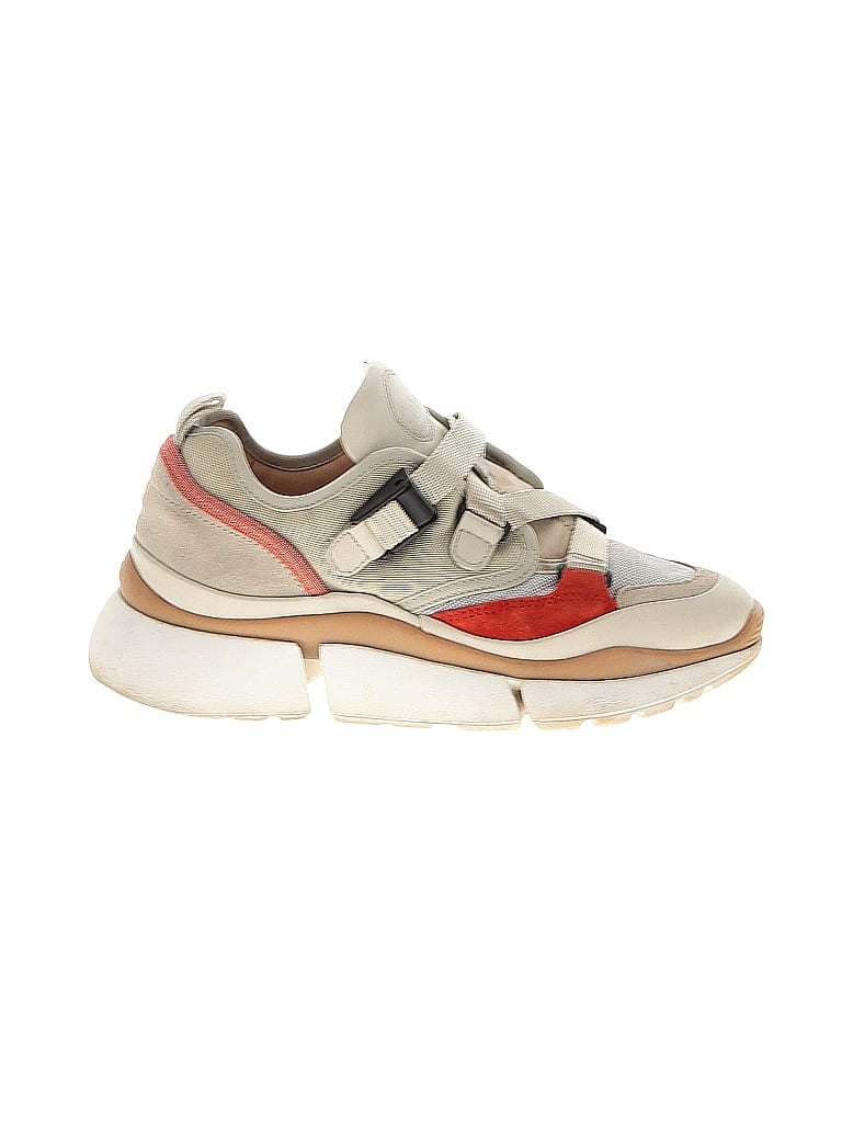 Chloé Ivory Tan Sneakers Size EU 36 - photo 1