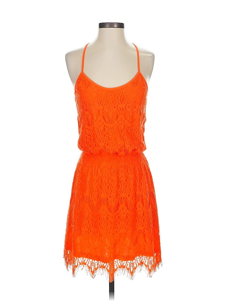 Arden B. Orange Cocktail Dress Size S - photo 1