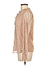 Joie Tan Long Sleeve Blouse Size M - photo 5