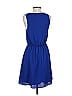 Everly 100% Polyester Solid Blue Casual Dress Size S - photo 2