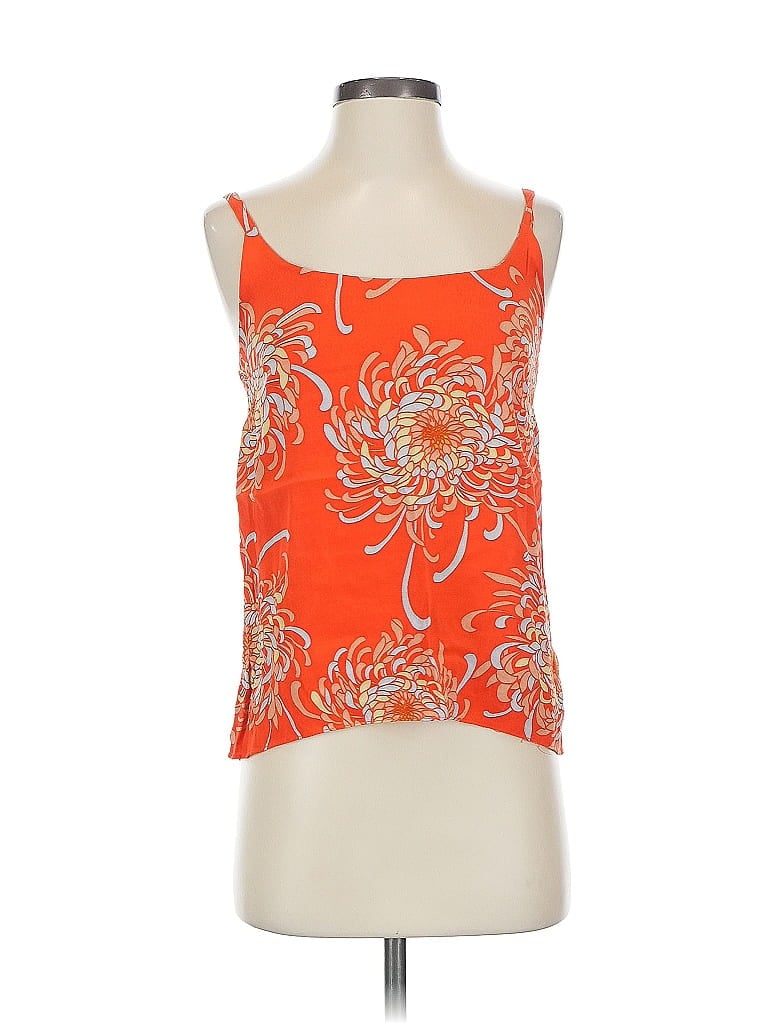 Pre-owned Cabi Sleeveless Blouse In Orange