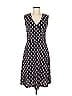 Lands' End Print Blue Casual Dress Size M - photo 1