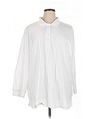 Woman Within 3/4 Sleeve Button Down Shirt