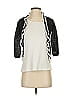 DOUUOD Silver Black Cardigan Size 4 - photo 1
