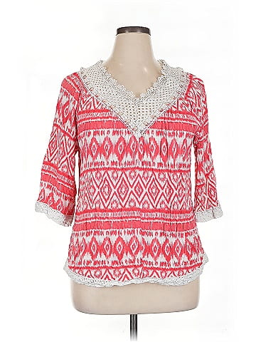 Double Click 3/4 Sleeve Blouse (view 1)