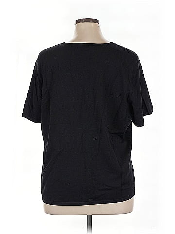 Jones New York Collection Short Sleeve Silk Top (view 2)