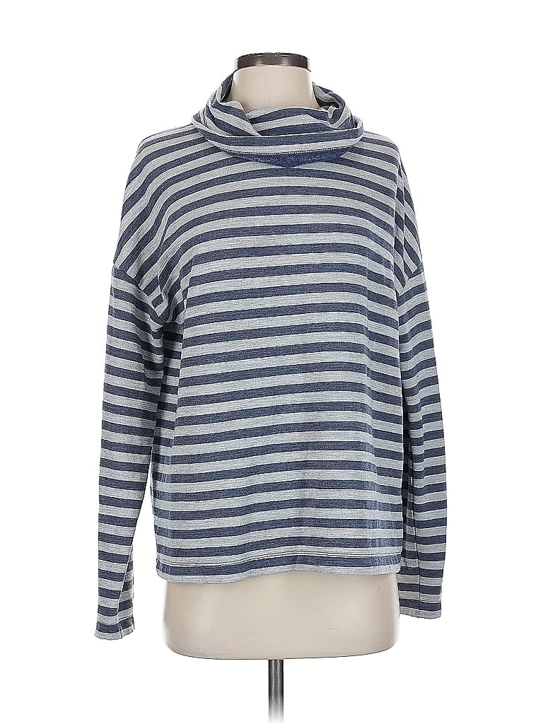 Pre-owned J.crew Factory Store Turtleneck Sweater In Blue