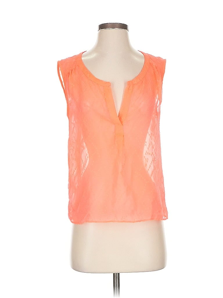 Pre-owned American Eagle Outfitters Sleeveless Blouse In Orange