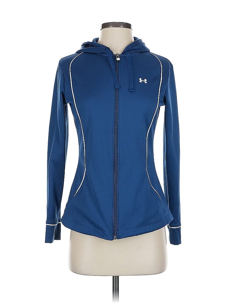 Pre-owned Under Armour Zip Up Hoodie In Blue