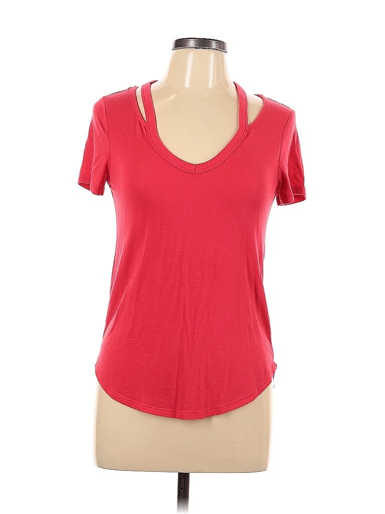 Pre-owned Express Short Sleeve T-shirt In Red