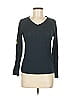 Ellen Tracy Gray Blue Long Sleeve Top Size M - photo 1