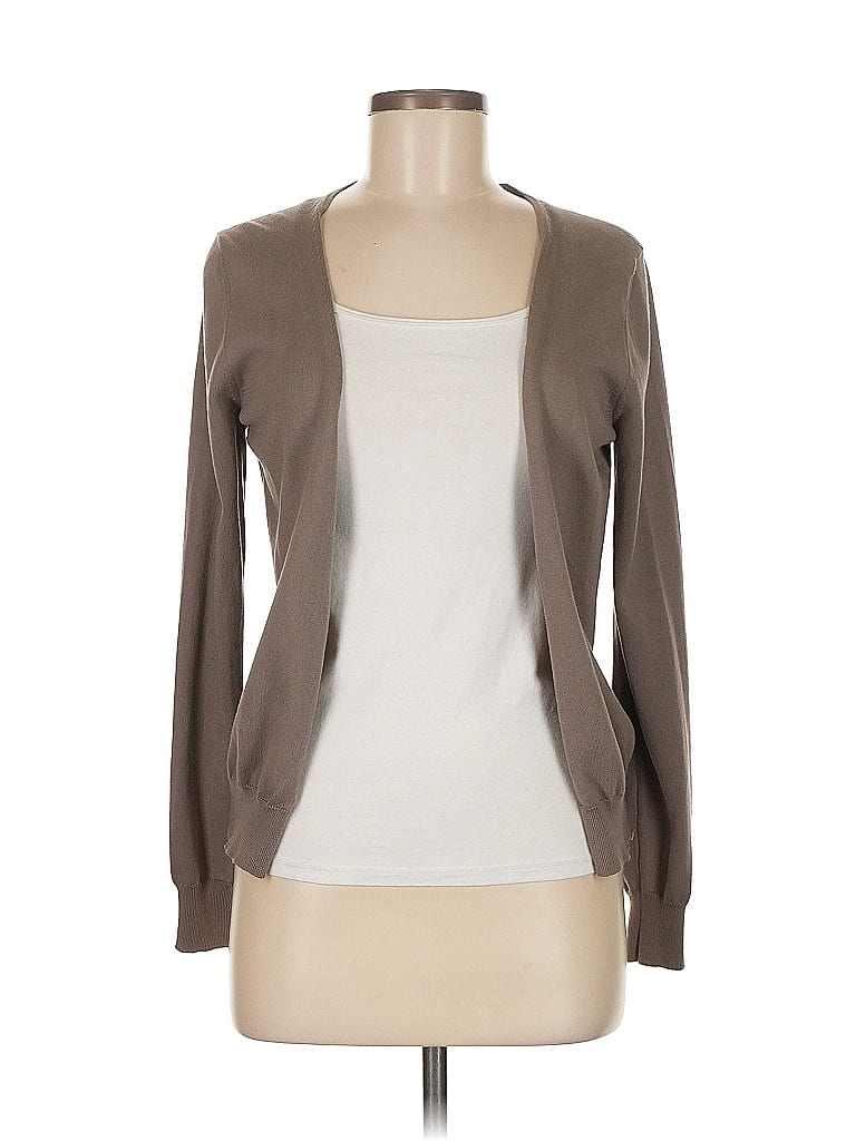 Peserico 100 Cotton Tan Cardigan Size 8 67 off ThredUp