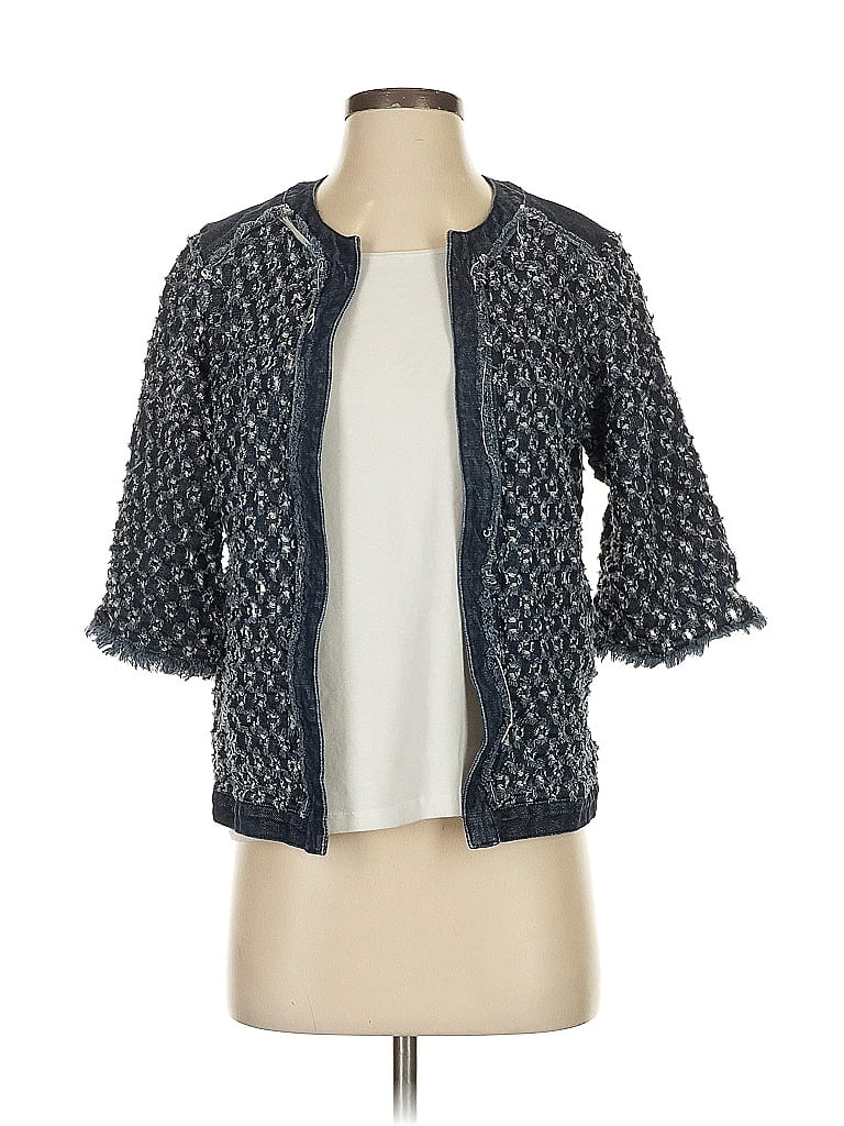 Pre-owned Chico's Kimono In Gray