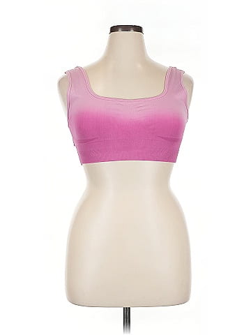Buffbunny Color Block Pink Sports Bra Size XL