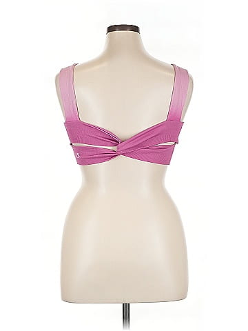 Buffbunny Color Block Pink Sports Bra Size XL