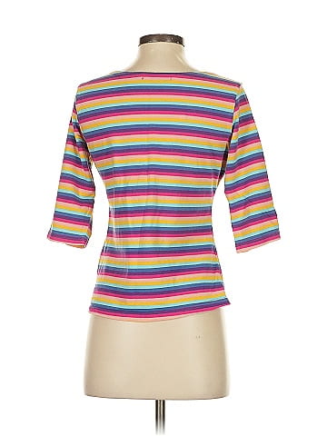 Allegra K 3/4 Sleeve T-Shirt (view 2)