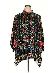 Johnny Was 3/4 Sleeve Silk Top