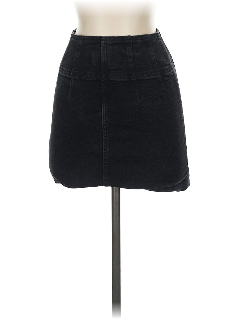 WE THE FREE Pre-owned Denim Skirt In Black