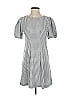 Ann Taylor LOFT Checkered-gingham Gray Casual Dress Size 4 - photo 1