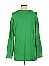 Isaac Mizrahi LIVE! 100% Cotton Green Long Sleeve Top Size L - photo 2
