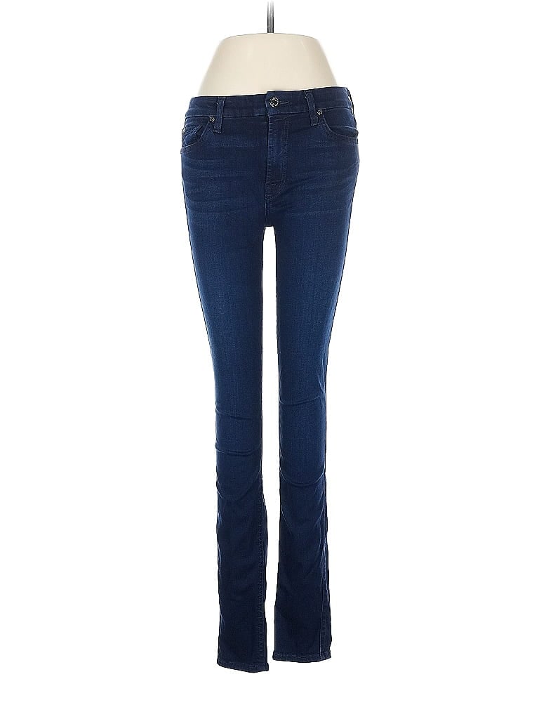 Pre-owned 7 For All Mankind Jeans In Blue