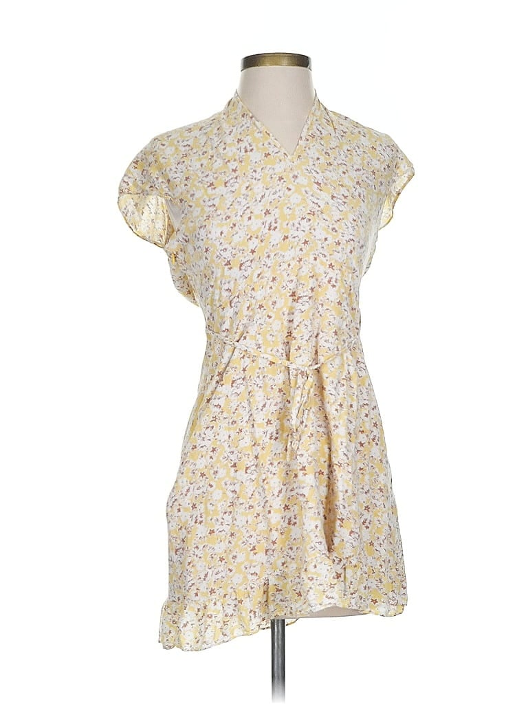 Pre-owned Abercrombie & Fitch Casual Dress In Yellow