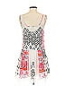 Bebe 100% Polyester Graphic White Casual Dress Size 0 - photo 2