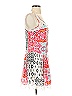 Bebe 100% Polyester Graphic White Casual Dress Size 0 - photo 4