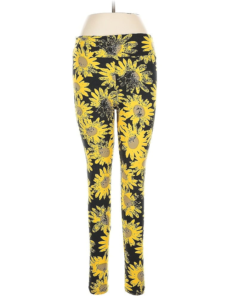 Pre-owned Lularoe Leggings In Yellow