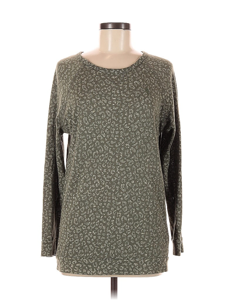 Pre-owned Obey Propaganda Pullover Sweater In Green