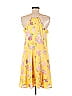 Ann Taylor LOFT Outlet 100% Polyester Floral Yellow Casual Dress Size 8 - photo 2