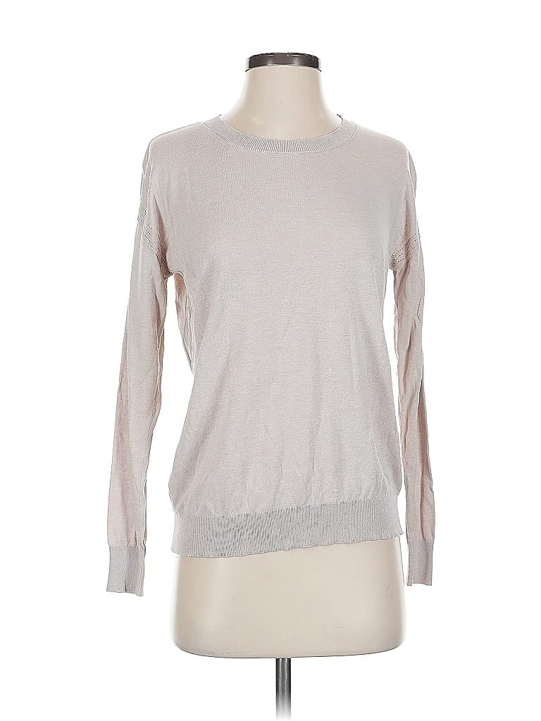 Pre-owned Banana Republic Silk Pullover Sweater In Brown