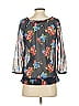 Gilly Hicks 100% Polyester Black 3/4 Sleeve Blouse Size S - photo 2