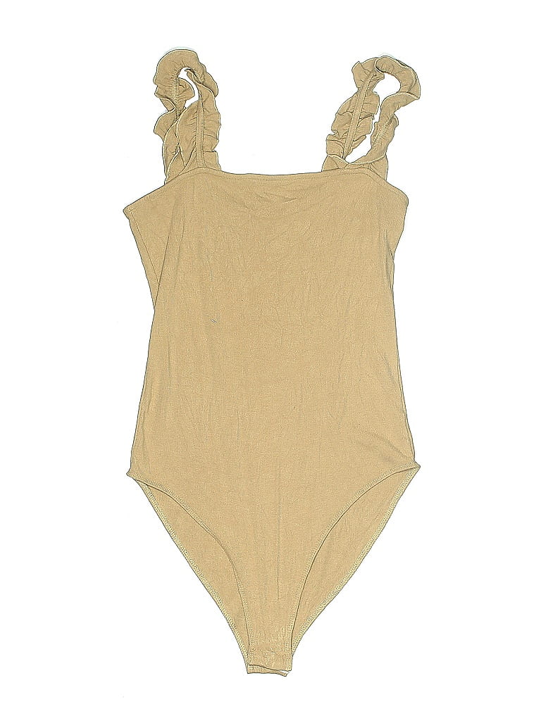 Pre-owned Mangopop Collection Bodysuit In Brown