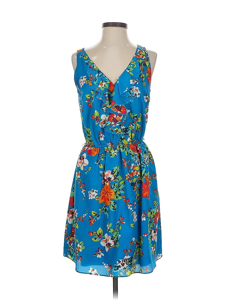 Pre-owned Express Casual Dress In Blue