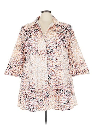 Nic + Zoe 3/4 Sleeve Button-Down Shirt (view 1)