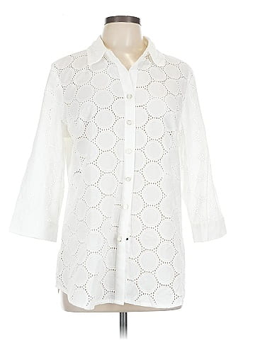 Anne Klein 3/4 Sleeve Button-Down Shirt (view 1)