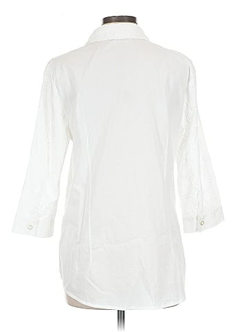Anne Klein 3/4 Sleeve Button-Down Shirt (view 2)