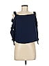 Topshop 100% Polyester Blue Sleeveless Blouse Size 6 - photo 1