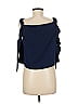 Topshop 100% Polyester Blue Sleeveless Blouse Size 6 - photo 2