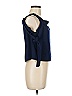 Topshop 100% Polyester Blue Sleeveless Blouse Size 6 - photo 4