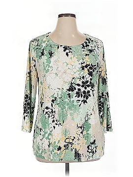 Jm Collection 3/4 Sleeve Blouse