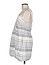 Lou & Grey Stripes Gray Casual Dress Size 6 - photo 4