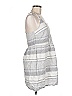 Lou & Grey Stripes Gray Casual Dress Size 6 - photo 3
